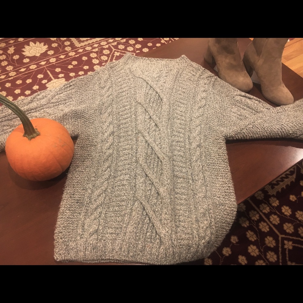 L.L. Bean vintage handknit “fisherman’s” sweater.